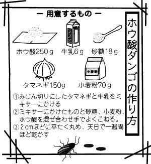ホウ酸ダンゴの作り方