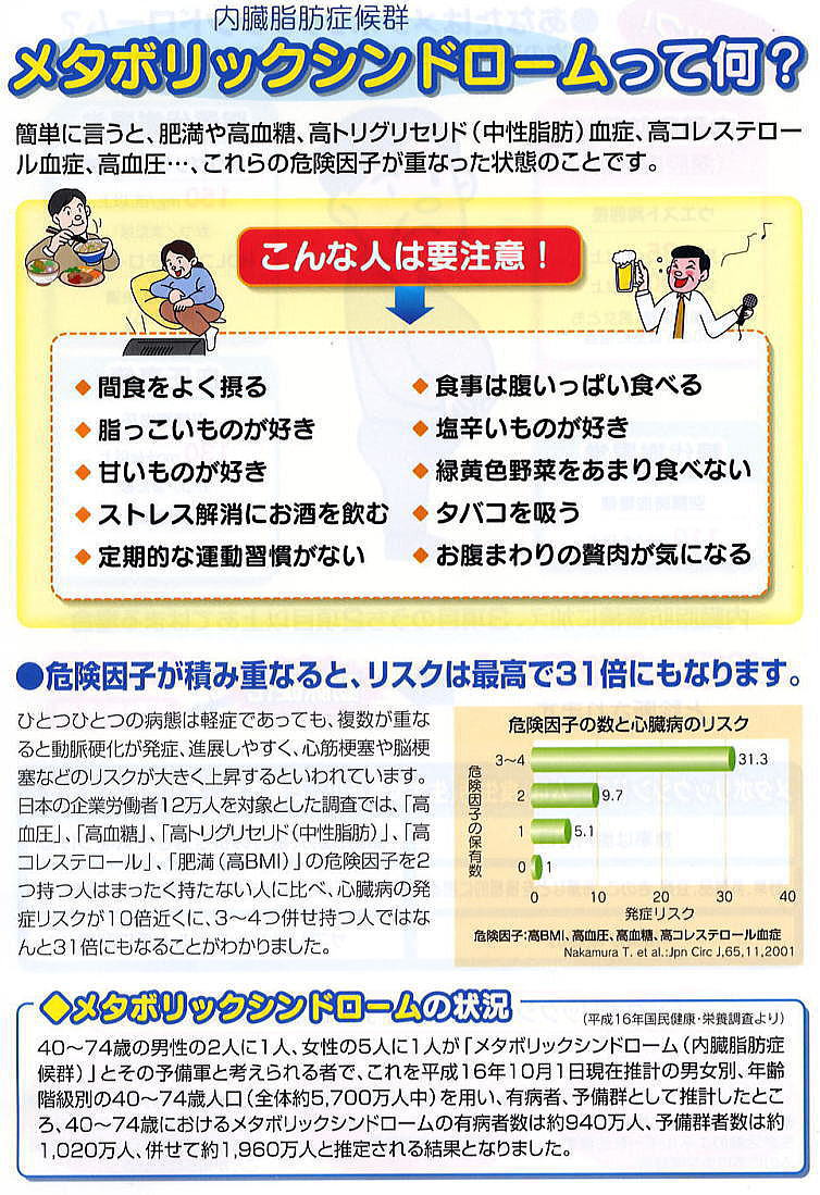 メタボリックシンドロームって何？